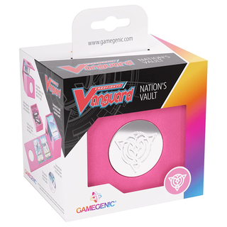 Gamegenic Cardfight Vanguard Nations Vault Lyrical Monasterio Pink Premium Deck Box, Holds Up To 50 Double-Sleeved Cards, Extra Drawer For Power Cters And Accessories GGS20133ML