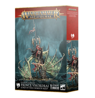 Games Workshop Warhammer Age Of Sigmar Soulblight Gravelords Prince Vhordrai Lord/Crimson Keep Plastic Box 91-80