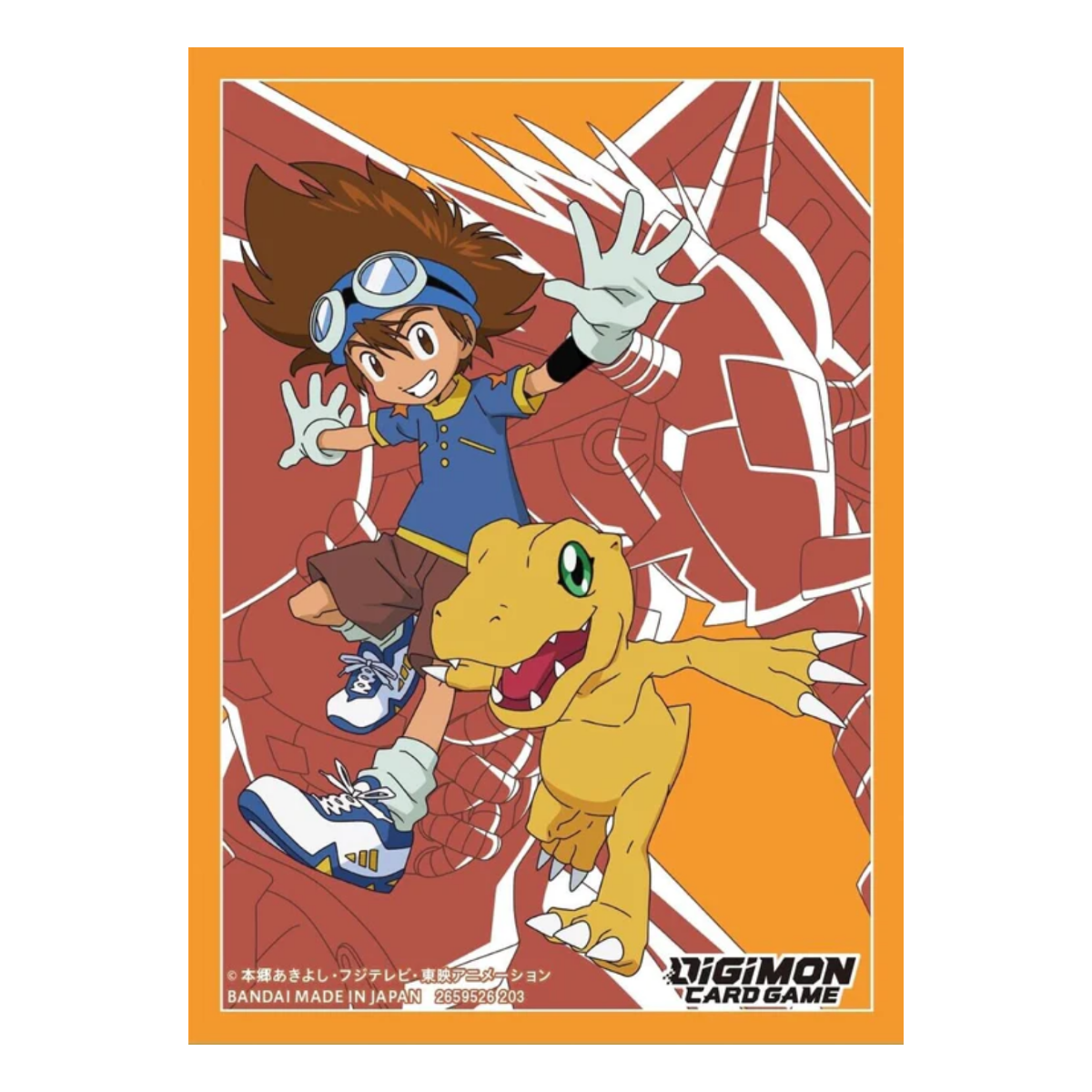 digimon agumon card Digimon TCG: Official Sleeves Set 2 (2023) Tai & Agumon