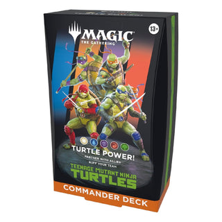 Magic the Gathering CCG Universes Beyond Teenage Mutant Ninja Turtles Turtle Power Commander Deck Single