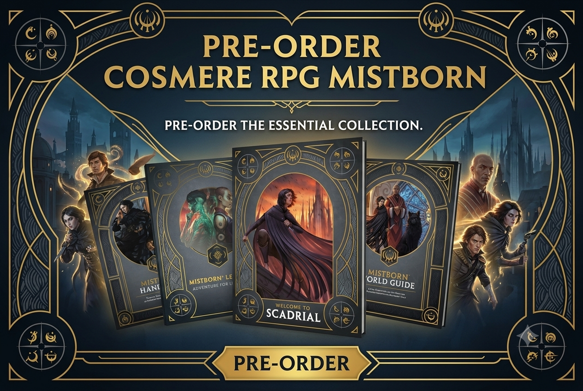 Pre-Order Cosmere RPG Mistborn