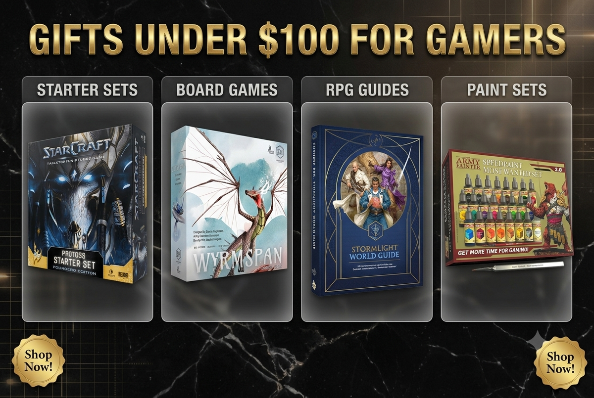 Gifts Under $100 for Gamers: Starter Sets, Board Games and Paint Sets