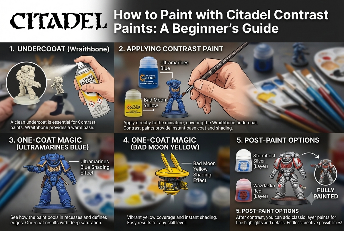 How to Paint with Citadel Contrast Paints: A Beginner's Guide