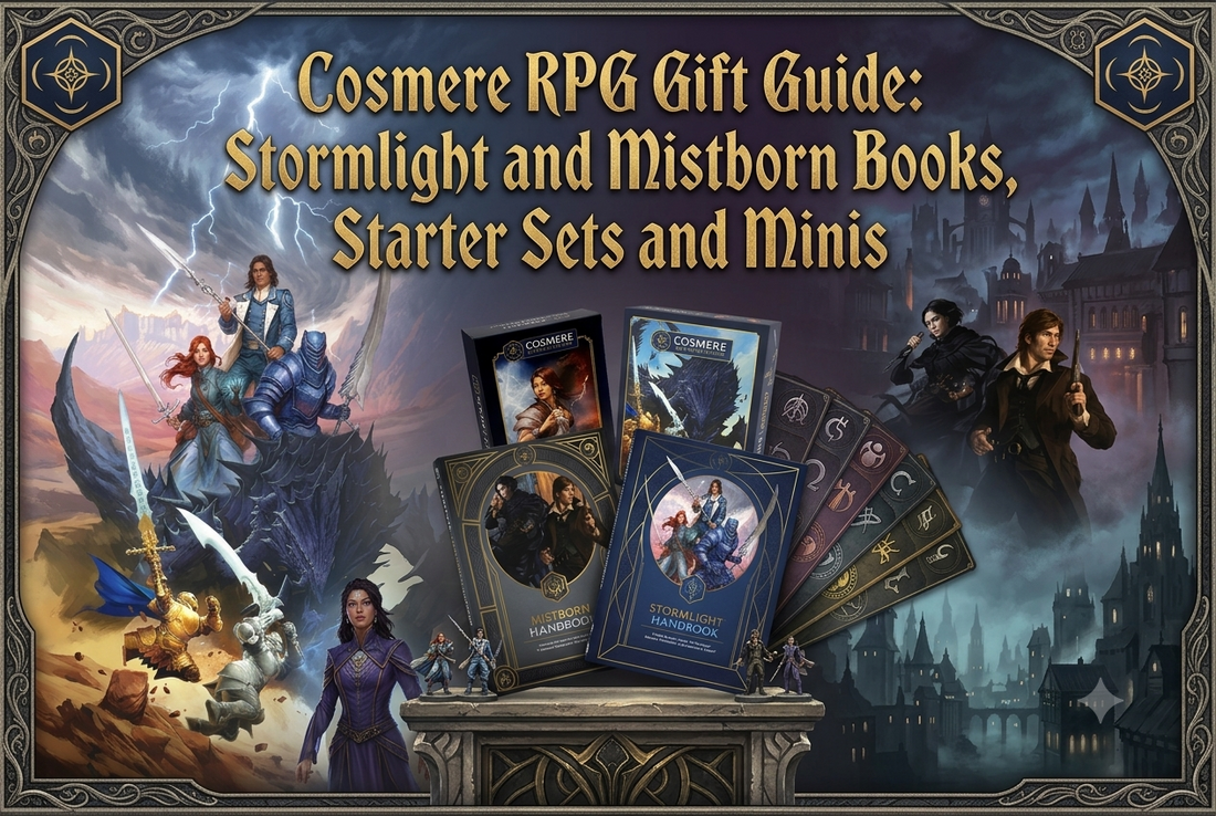 Cosmere RPG Gift Guide: Stormlight and Mistborn Books, Starter Sets and Minis