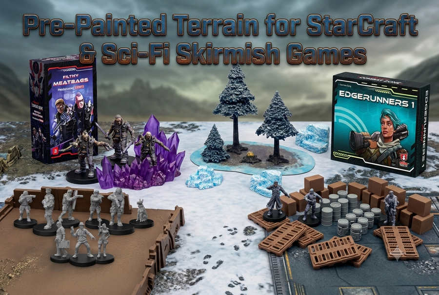 Pre-Painted Terrain for StarCraft & Sci-Fi Skirmish Games