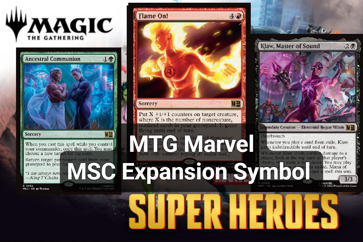 Decoding the MTG Marvel MSC Expansion Symbol on Marvel Super Heroes Cards