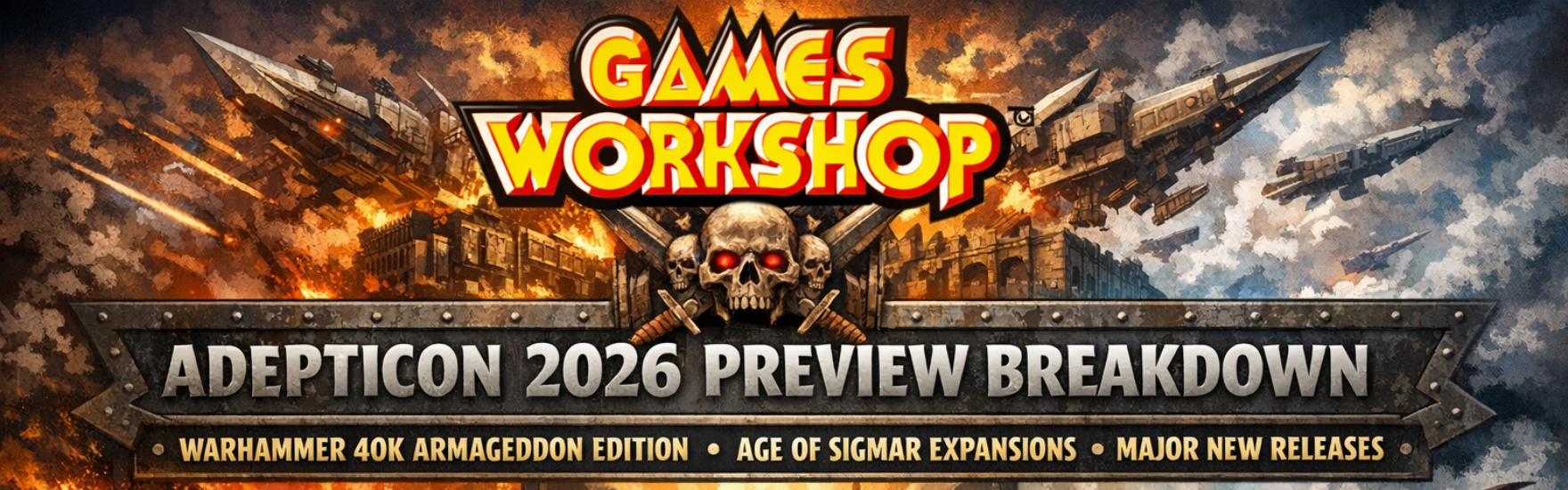 AdeptiCon 2026 Preview Breakdown: Warhammer 40K Armageddon Edition, Age of Sigmar Expansions, and Major New Releases