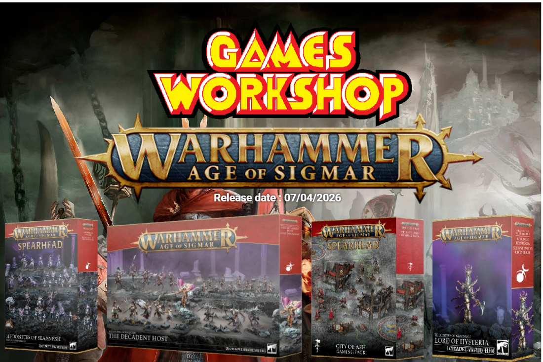 Warhammer Age of Sigmar Slaanesh miniatures on tabletop