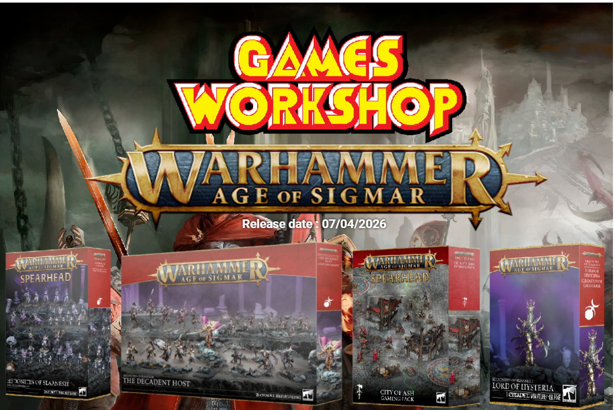 Warhammer Age of Sigmar Slaanesh miniatures on tabletop