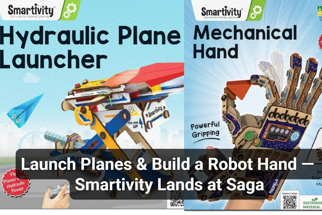Launch Planes & Build a Robot Hand — Smartivity Lands at Saga