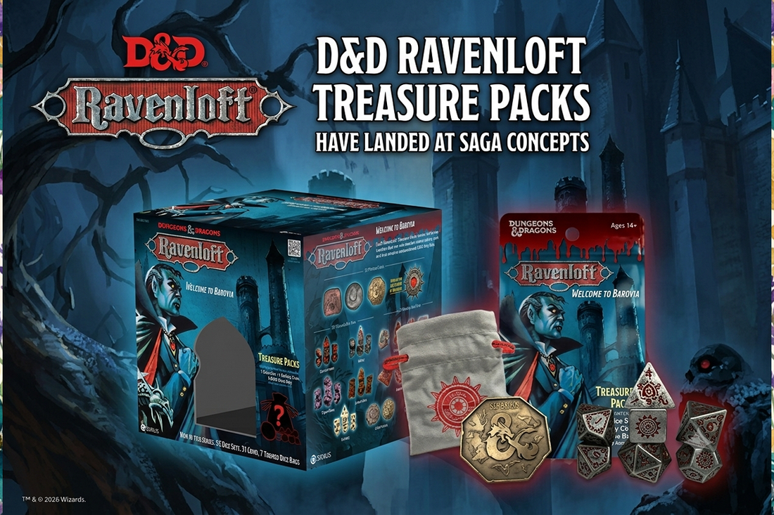 D&D Ravenloft Treasure Packs Have Landed at Saga Concepts