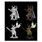 Wizkids Dungeons And Dragons Pathfinder Battle Deep Cuts Male Half Orc Druid Whoops Unpainted S W14 Retail Reorder Cards Miniature D&D WZK90301