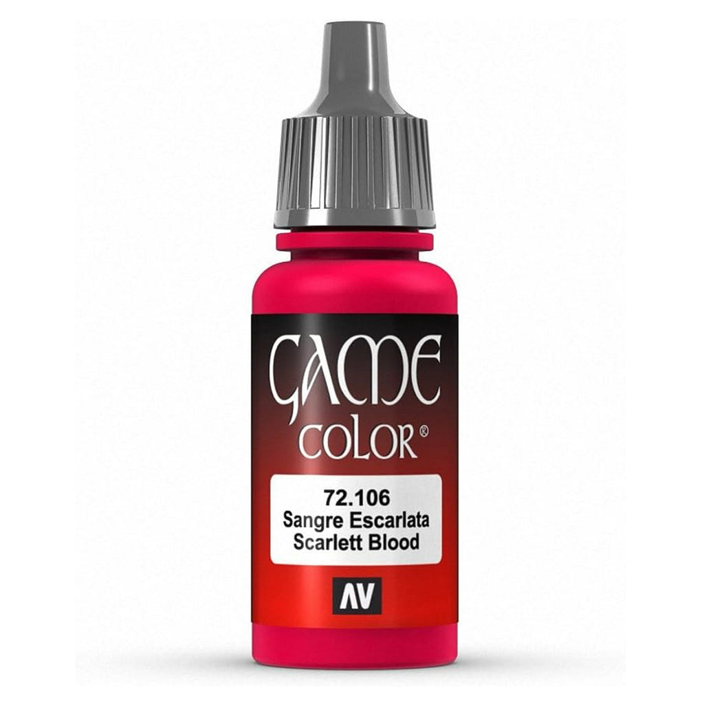 Vallejo Game Color Scarlett Blood Acrylic Non Toxic Paints 17ml VAL-72106