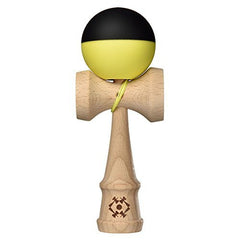 Kendama USA - Tribute - Half Split Silk Kendamas - Great for Beginners - Extras Included (Yellow)