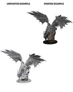 Paizo Dungeons and Dragons Pathfinder Roleplaying Game Unpainted Silver Dragon Miniature WZK73186