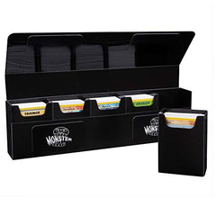 The Hydra Black 5 Compartment Hydra Deck Box Portable Trading Card Case with Magnetic Closure Fits MTG Magic The Gathering, Yugioh, Pokemon