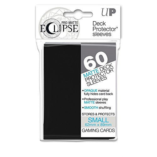 Ultra Pro PRO-Matte Eclipse Black Small Deck Protector Sleeves (60 Count Pack)
