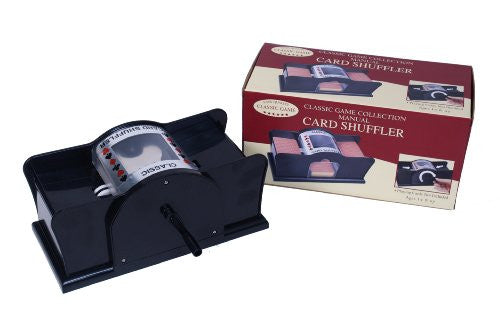 Manual Card Shuffler 2-Deck Poker and bridge Size Cards - Easy to Use