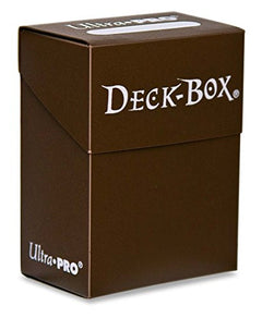 Ultra Pro Standard Deck Box for Trading Card Game and Collectible Cards - Solid Brown