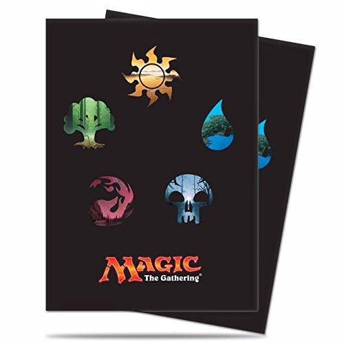Ultra Pro Magic the Gathering Standard Deck Protectors - Mana Symbols (80)