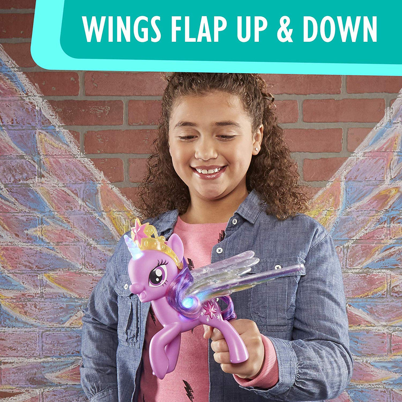 My Little Pony Rainbow Wings Twilight Sparkle - Pony Figure with Lights & Moving Wings