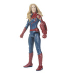 Avengers Marvel Endgame Titan Hero Power FX 12-inch-scale Captain Marvel Figure with Movie-inspired Design