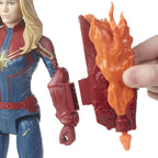 Avengers Marvel Endgame Titan Hero Power FX 12-inch-scale Captain Marvel Figure with Movie-inspired Design