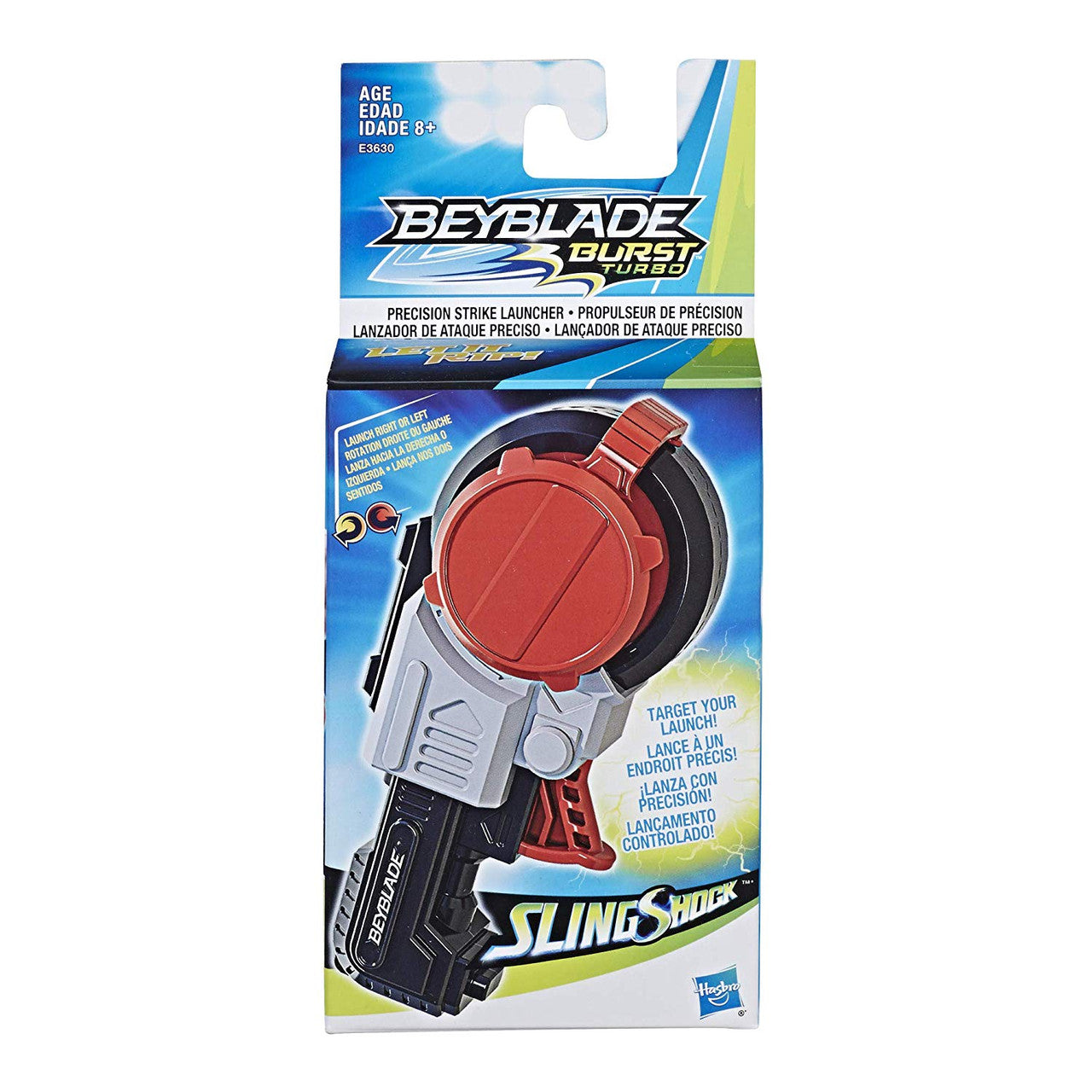 BeyBlade Burst Turbo Slingshock Precision Strike Launcher - Compatible with Right/Left-Spin Tops, Age 8+