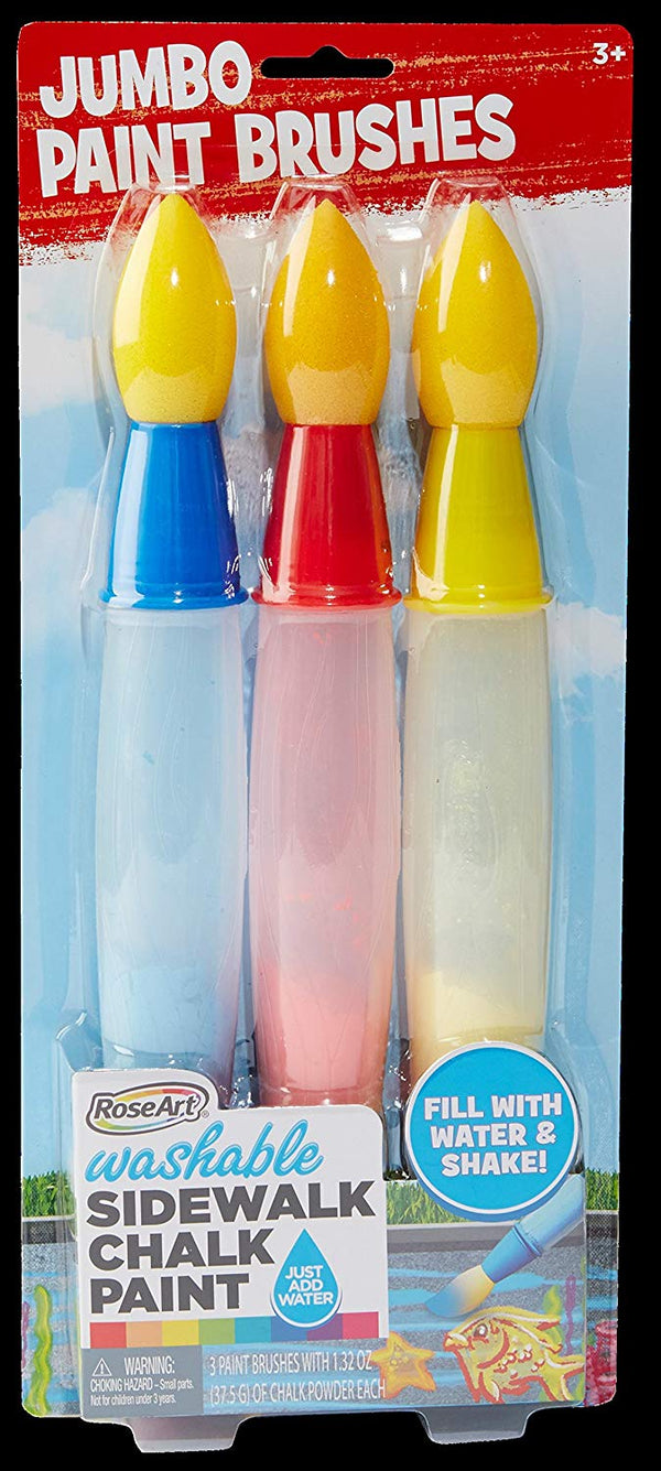 Rose Art Side Walk Chalk Jumbo Paint Brush - Single Pack