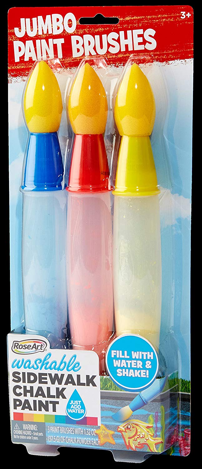 Rose Art Side Walk Chalk Jumbo Paint Brush - Single Pack
