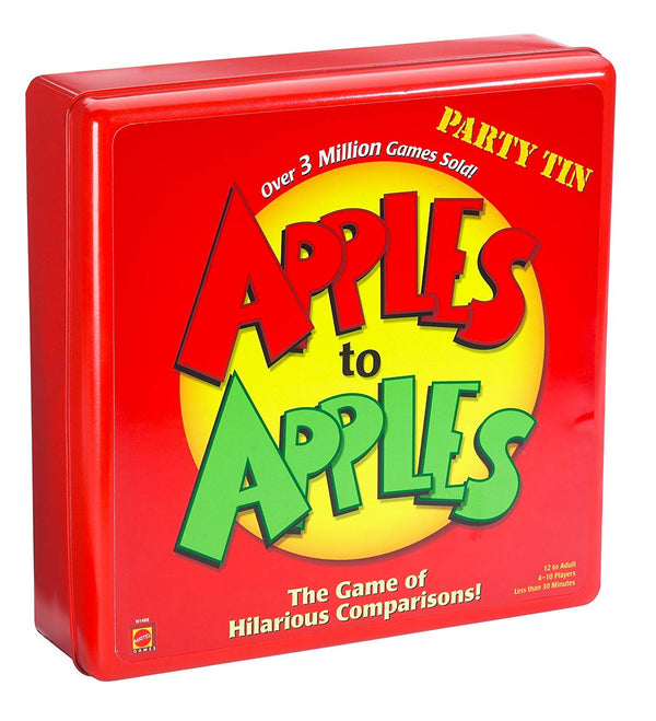 Mattel Apples to Apples Card and Party Game Party Box - Deluxe Metal Case