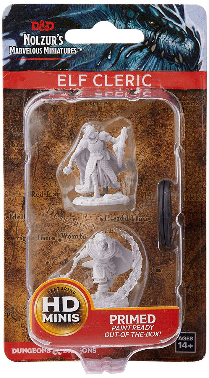 Dungeons & Dragons Wizkids Elf Cleric s Nolzurs Marvelous Unpainted Minis Elf Male Cleric Miniature