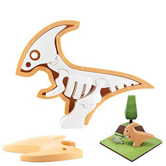 HalfToys Magnetic 3-D Puzzle Dinosaur Figures Toy Set for Kids & Family - Para Model Set