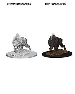 Dungeons & Dragons Wizkids Monster Pathfinder Deep Cuts Unpainted s - Dire Wolf Miniature WZK73184