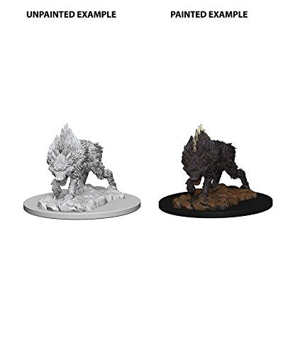 Dungeons & Dragons Wizkids Monster Pathfinder Deep Cuts Unpainted s - Dire Wolf Miniature WZK73184