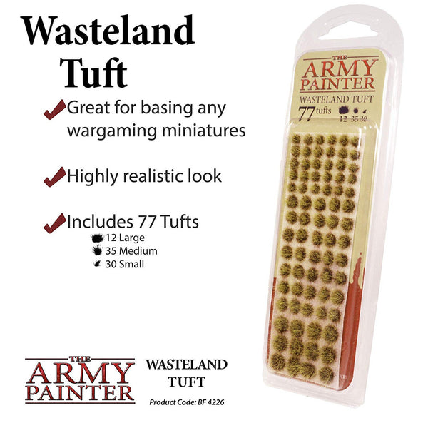 The Army Painter Wasteland 77 Tuft in 3 Sizes BF4226