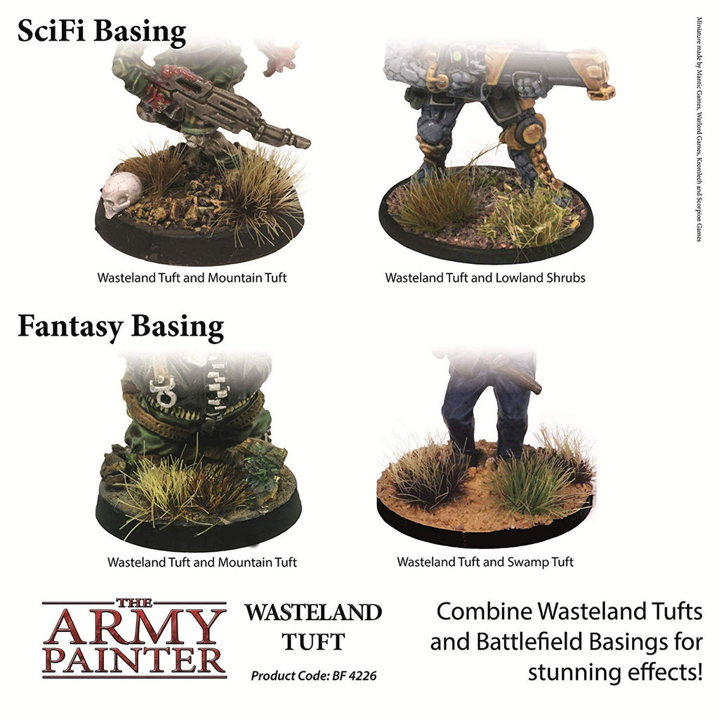 The Army Painter Wasteland 77 Tuft in 3 Sizes BF4226