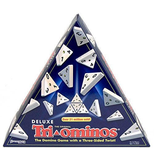 JP Parallel Deluxe Triominos Domino Game with Threesided Twist