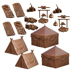 Terrain Crate Campsite W2 Plastic Scenery - 26 Pieces