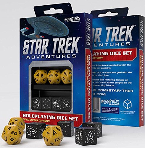 Modiphius Entertainment STAR TREK Adventures OPERATIONS DIVISION Roleplaying Dice Set