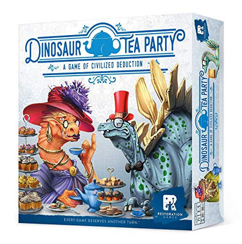 Restoration Games Dinosaur Tea Party Board Game - A Game of Civilized Deduction