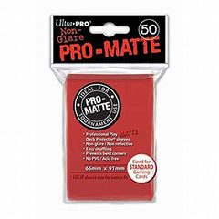 Ultra Pro PRO-MATTE (50 Count) Red Deck Protector Sleeves - Compatible With Magic the Gathering (Single Pack)
