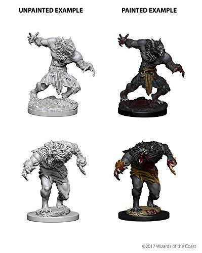 Dungeons & Dragons Wizkids Monster s Nolzur's Marvelous Unpainted s - Werewolves Miniature WZK73194