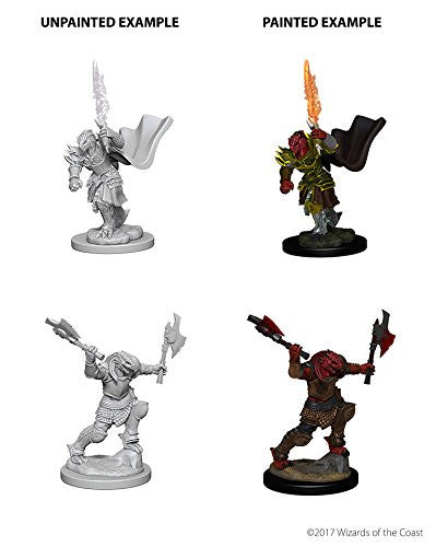 Wizkids Dungeons And Dragons Dragonborn Fighterdungeons And Dragons Nolzur's Marvelous Unpainted S Dragonborn Female Fighter Miniature D&D WZK73199