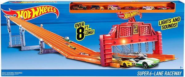 Hot Wheels Super 6-Lane Raceway - Single Pack