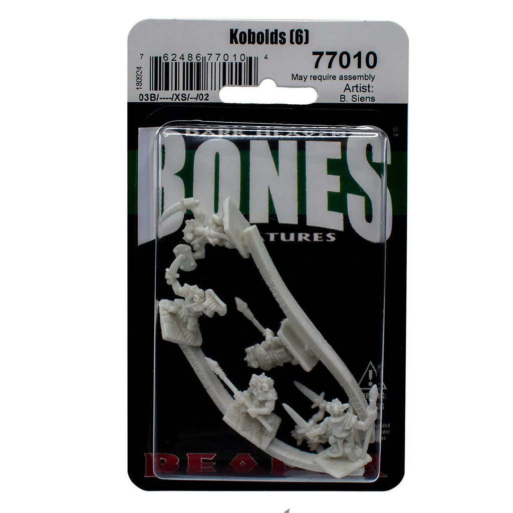 Dungeons & Dragons: Reaper Monster :Reaper 77010 Kobolds (6) Dark Heaven Bones Plastic s: Miniature