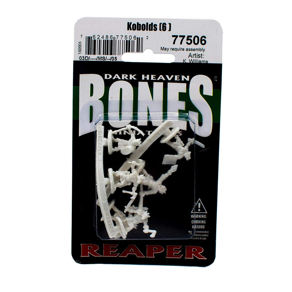 Dungeons & Dragons: Reaper Monster :Reaper 77506: Kobolds (6) Dark Heaven Bones Plastic s: Miniature