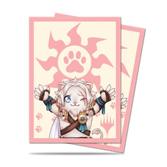 Ultra Pro Magic The Gathering Chibi Collection Ajani Lion Hug Deck Protector Sleeves - (100 Count)