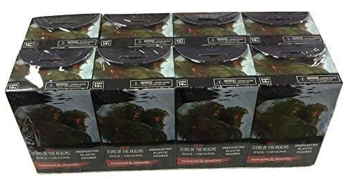 Dungeons & Dragons Wizkids Icons of the Realms Rage of Demons Sealed Booster Brick 8 Booster Packs Miniatures Figures WZK72066
