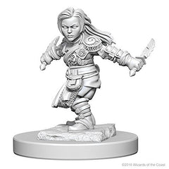 Dungeons & Dragons Wizkids Halfling Rogue Nolzur's Marvelous Unpainted Halfling Female Rogue Miniature WZK72627